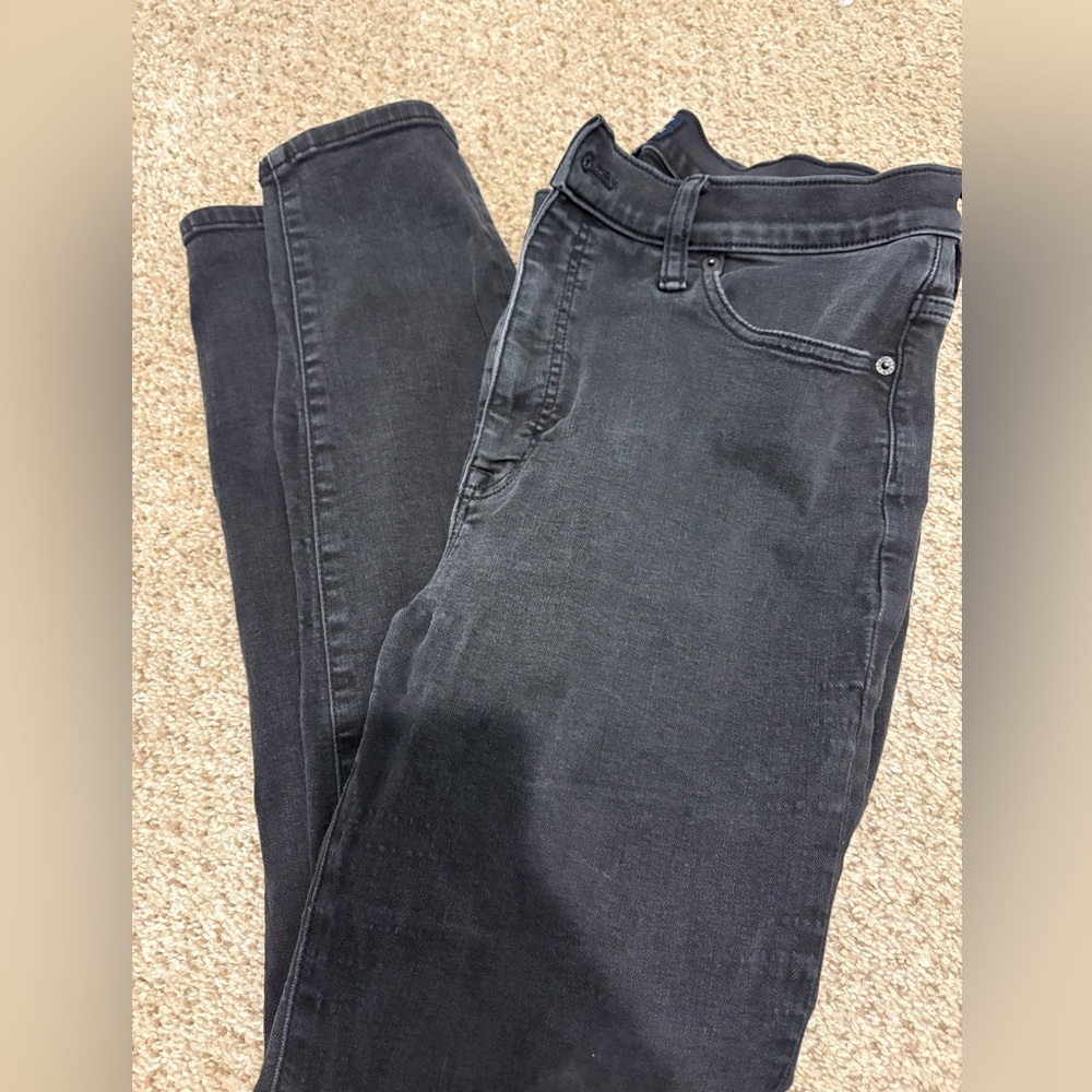 J.Crew 9” Mid Rise Skinny Jeans Black Size 31